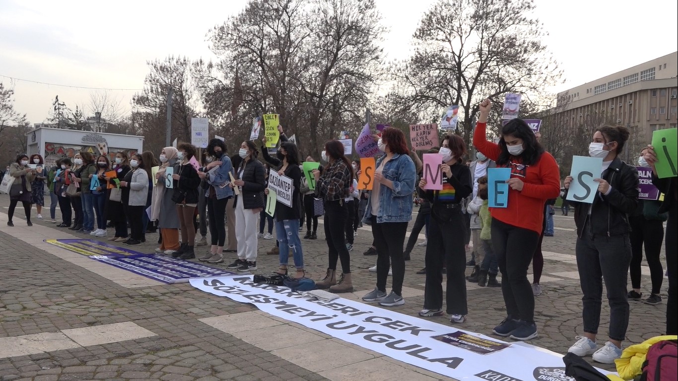 Gaziantep “ İstanbul sözleşmesini değil cinayetleri engelle “