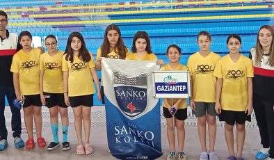 SANKO öğrencileri yüzmede madalya kazandı