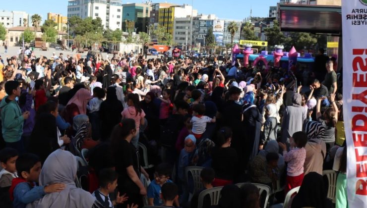 Depremden etkilenen çocuklar gönüllerince eğlendi