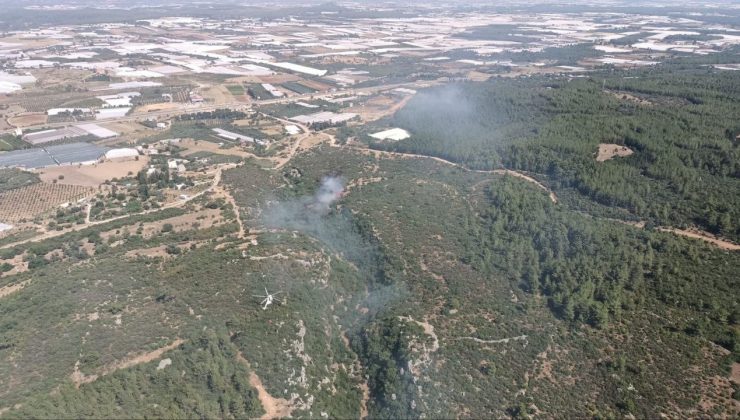 Antalya’daki orman yangını kontrol altına alındı, 3 hektar zarar gördü