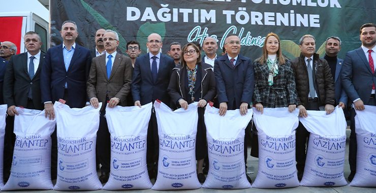 Gaziantep’te çiftçilere mazot ve gübre desteği