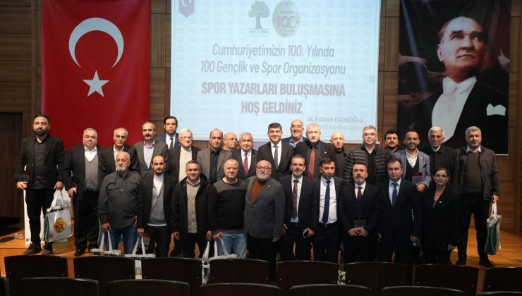 SPORA KATKI SUNAN GAZETECİLERE ÖDÜL