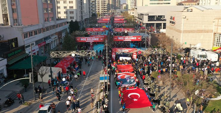 Sporcular, Antep Savunması’nın gazileri için koştu