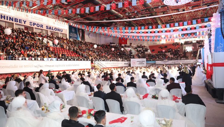 Gaziantep’te 250 çifte toplu nikah