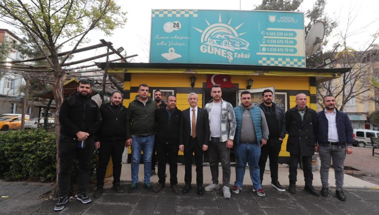 Başkan Tahmazoğlu, taksici esnafı ile sohbet etti