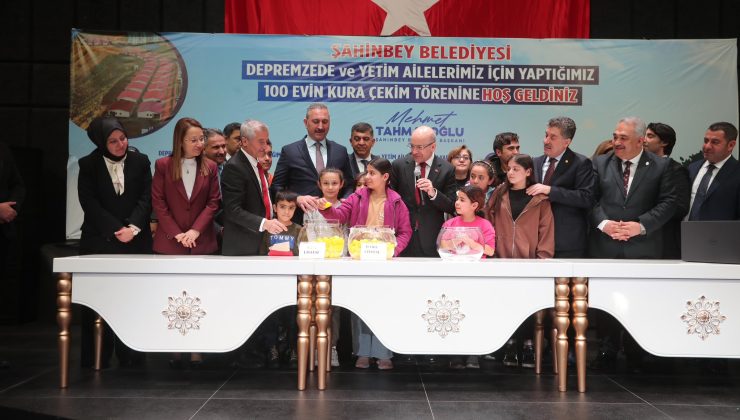 Şahinbey, depremzede ve yetim ailelerin yüzünü güldürdü