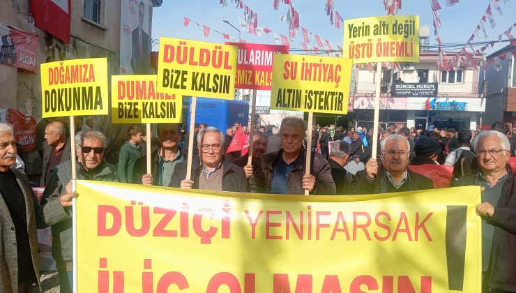 Düziçi halkından iktidara ‘altın’ tepkisi: Doğamıza dokunma