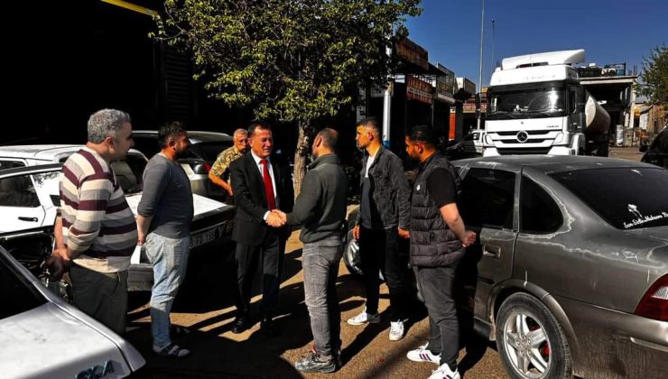  Başkan Doğan’dan Sanayi esnafına ziyaret