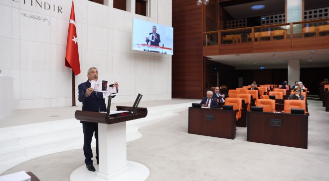 Gaziantep Milletvekili torpili meclis kürsüsünde belgeledi