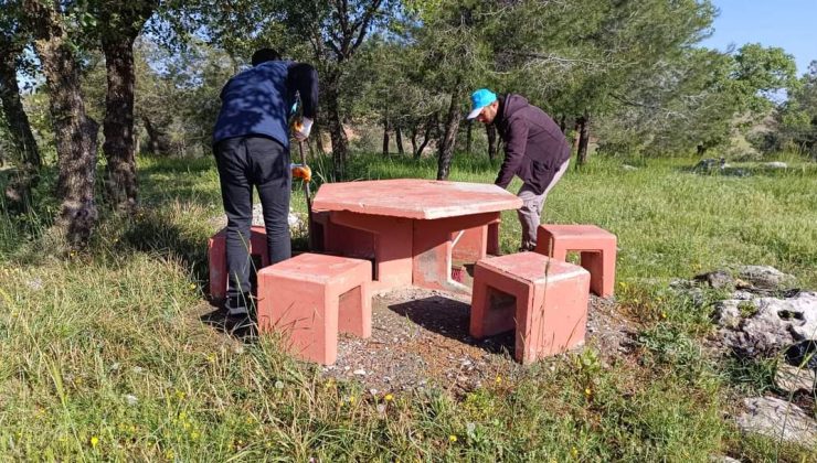 Nizip’teki mesire alanları temizleniyor