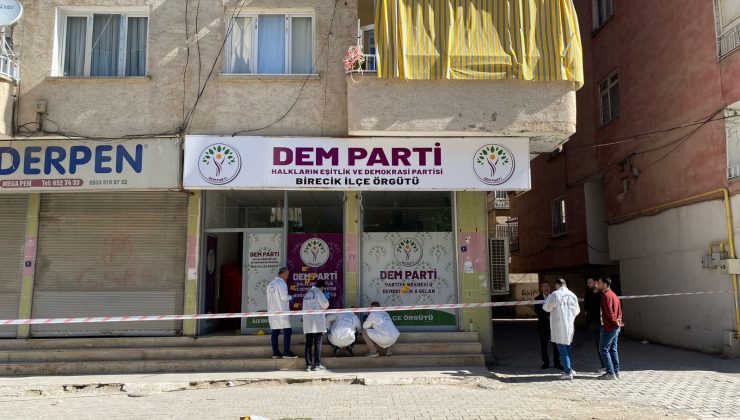 DEM Parti Birecik örgüt binası kurşunlandı…