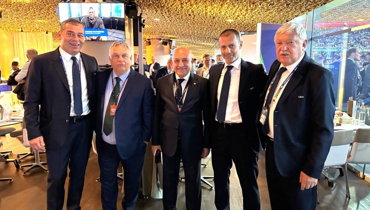 TFF Başkanı Büyükekşi, EURO 2024 açılışı öncesi FIFA ve UEFA Başkanları ile bir araya geldi