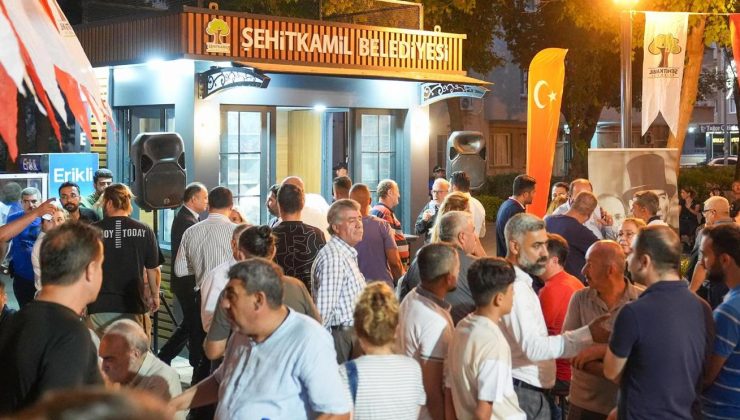 Şehitkamil’in ilk çay bahçesi açıldı