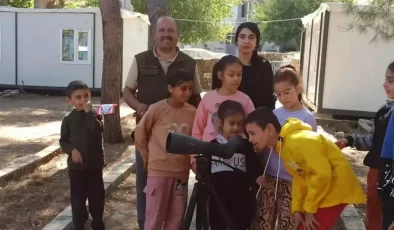 İslahiye’de öğrencilerden kuş gözlemi