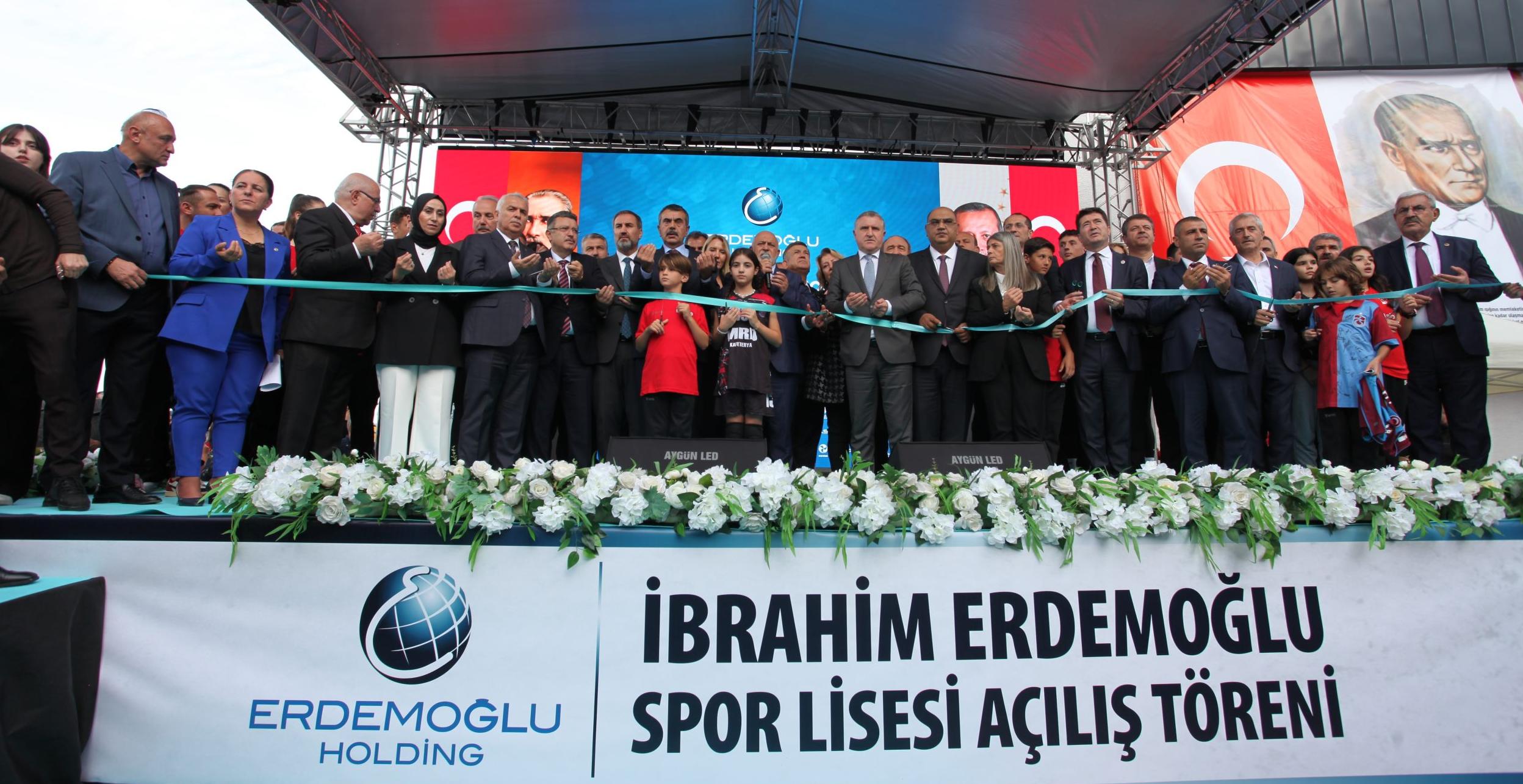 İBRAHİM ERDEMOĞLU SPOR LİSESİ VE SPOR KOMPLEKSİ AÇILDI