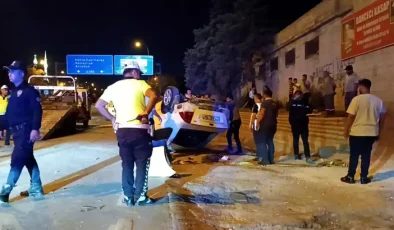 Takla atan otomobilde hayatını kaybetti