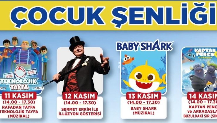 ŞAHİNBEY’DE ÇOCUK ŞENLİĞİ BAŞLIYOR