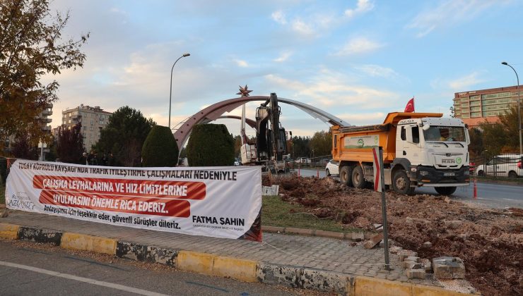 GAZİANTEP’TE O ÇALIŞMA TRAFİK AKIŞINDA YÜZDE 33 RAHATLAMA SAĞLAYACAK